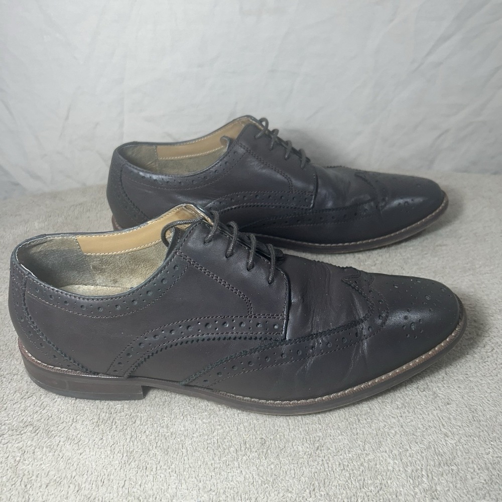 Florsheim Mens 8.5 D Brown Leather Wingtip Oxford Dress Shoes Brogue 11171